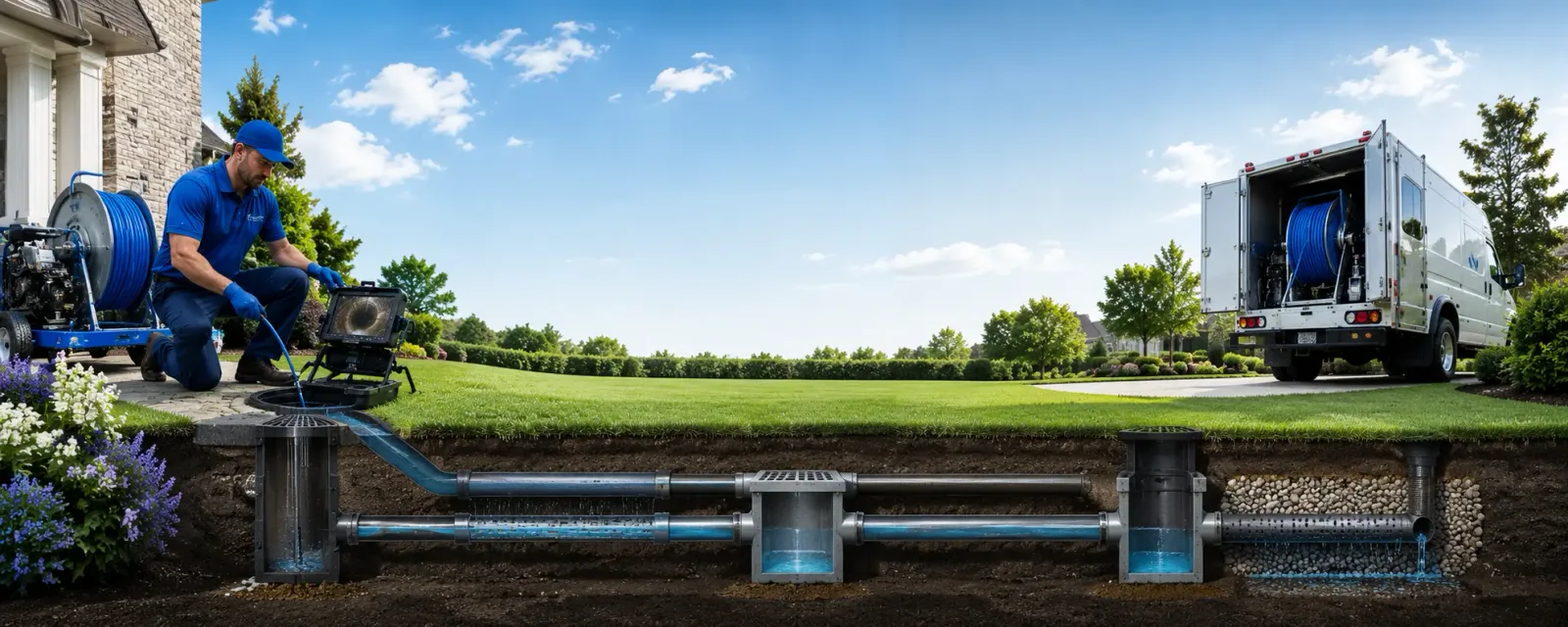 Outdoor drain cleaning information for Hyde Park, NY